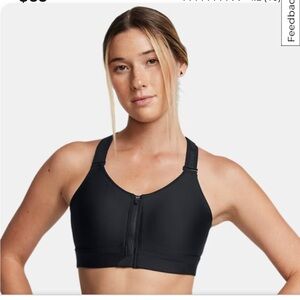 Under Armour Black Sports Bra with Zip